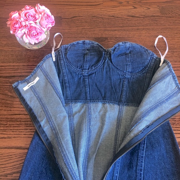 GRLFRND 🌸 denim mini dress NEW❗️ - Picture 3 of 10